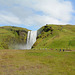 Iceland, Approaching the Skogafoss Waterfall