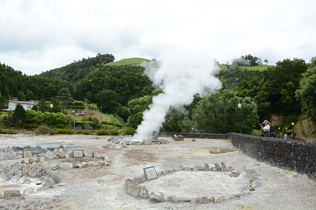 Azores, Island of San Miguel, Fumaroles in the Valley of Furnas