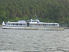 Tourist Boat on Orlik, Closeup Version, Stredocesky kraj, Bohemia(CZ), 2015