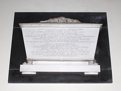 Memorial to Edward and Mary Palmer, Curdworth Church, Warwickshire