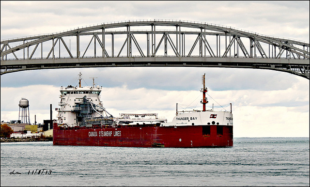 Under the Blue Water Bridge in Port Huron