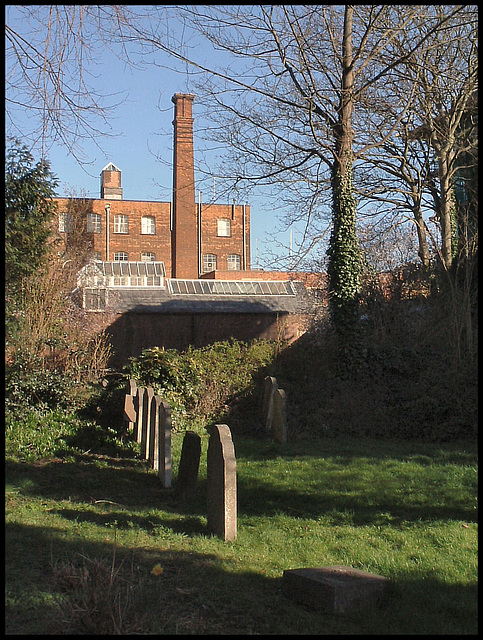Cooper's chimney from the churchyard