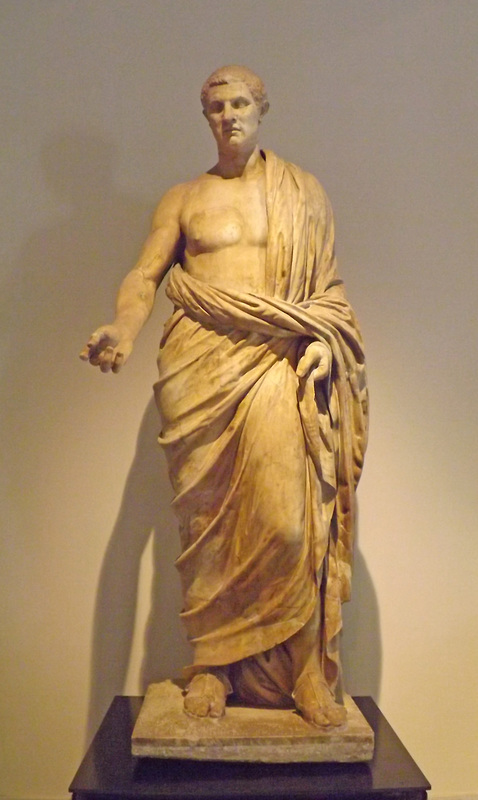 Statue of a Distinguished Roman from the Villa dei Papiri in the Naples Archaeological Museum, June 2013