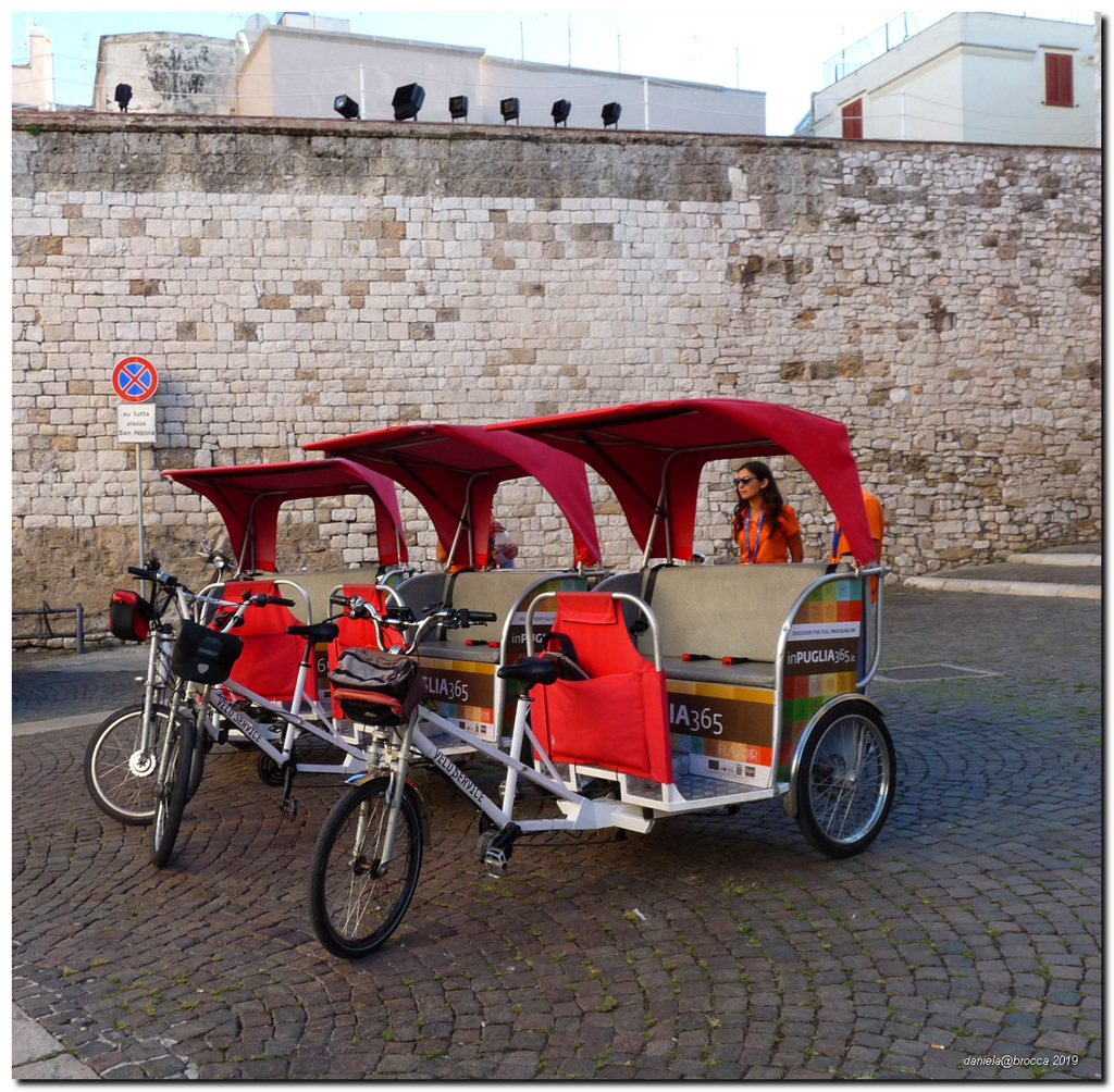 Rickshaws tricycles