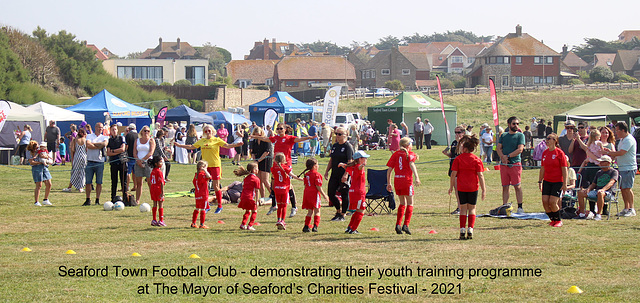 Seaford Town FC training - Seaford Mayor's Charities Festival 2021