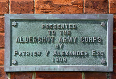 Army Observatory 1906 presentation plaque
