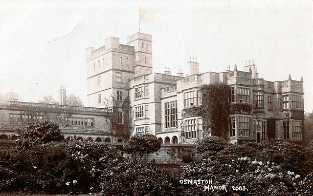 Osmaston Manor, Ashbourne, Derbyshire (Demolished)