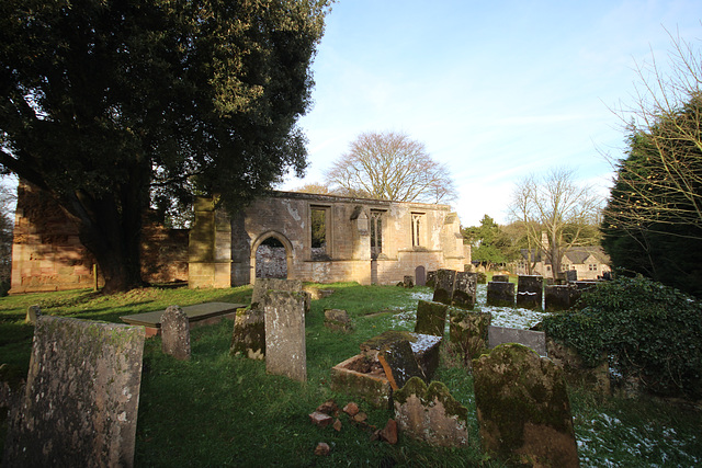 All Saints Church, Annesley, Nottinghamshire (now a ruin)