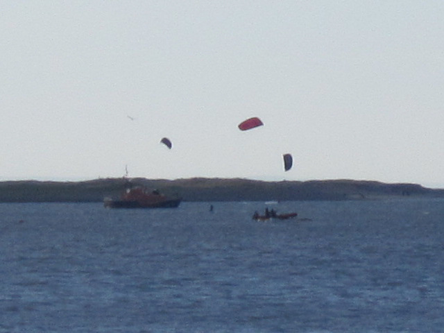 Kite surfers were all out too
