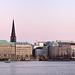 Hamburg 2019 – Panorama of the Ballindamm and the Jungfernstieg