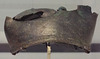Crushed Bronze Montefortino Helmet in the Archaeological Museum of Madrid, October 2022