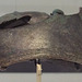 Crushed Bronze Montefortino Helmet in the Archaeological Museum of Madrid, October 2022