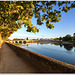 Evening sun over the Vienne river