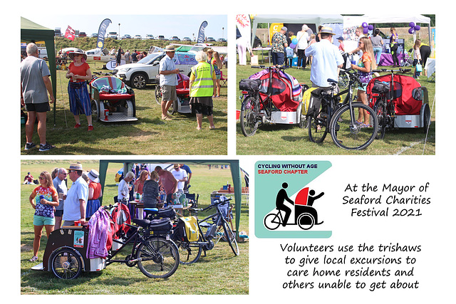 Cycling without age stand Mayor's Charities Festival 2021