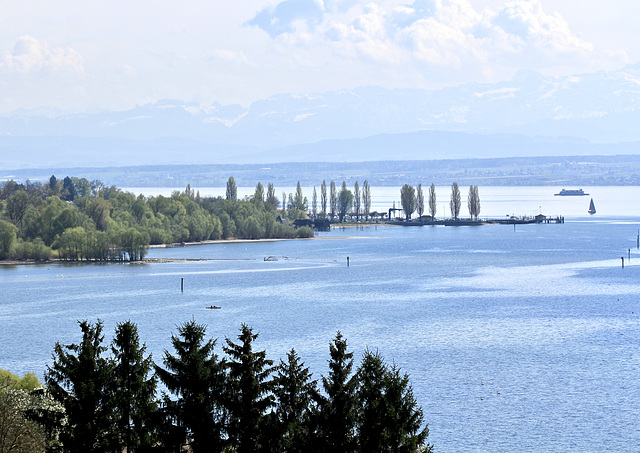 Der Bodensee in Blau