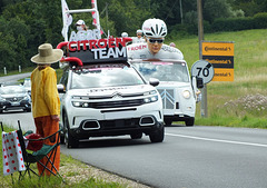 Sur la route du tour 2021 (A 15 km de l'arrivée à Libourne le 16 Juillet)