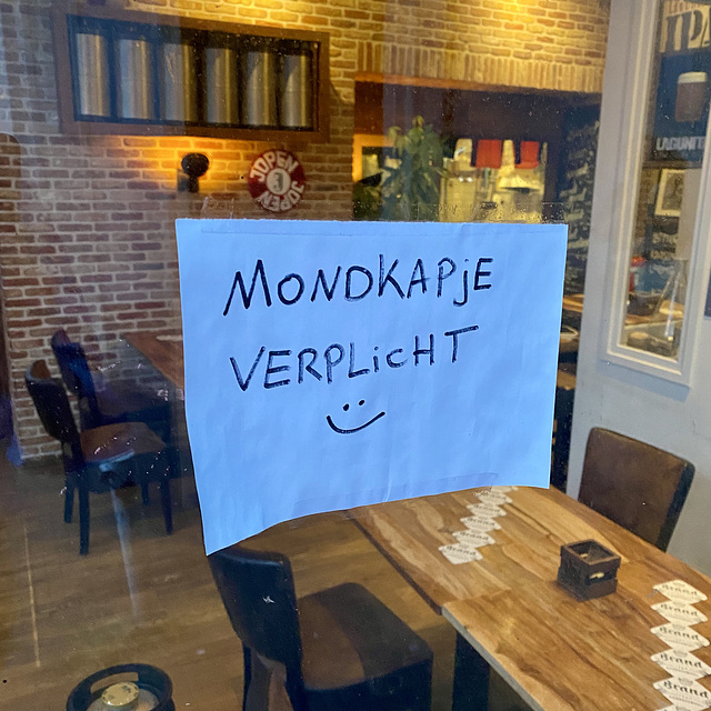 Mondkapje verplicht