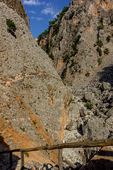 Hiking through Aradena Gorge