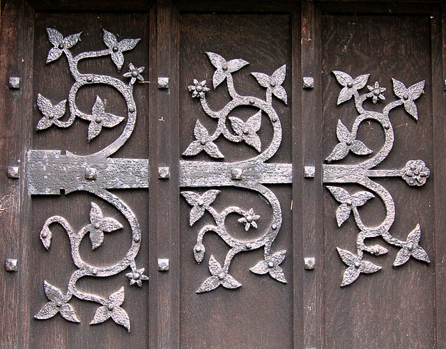 Detail of Chancel Door, Ellastone Church, Staffordshire