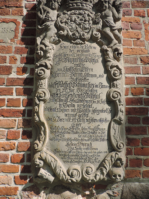 Grabstein von 1725