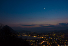 Mond über Lugano (© Buelipix)