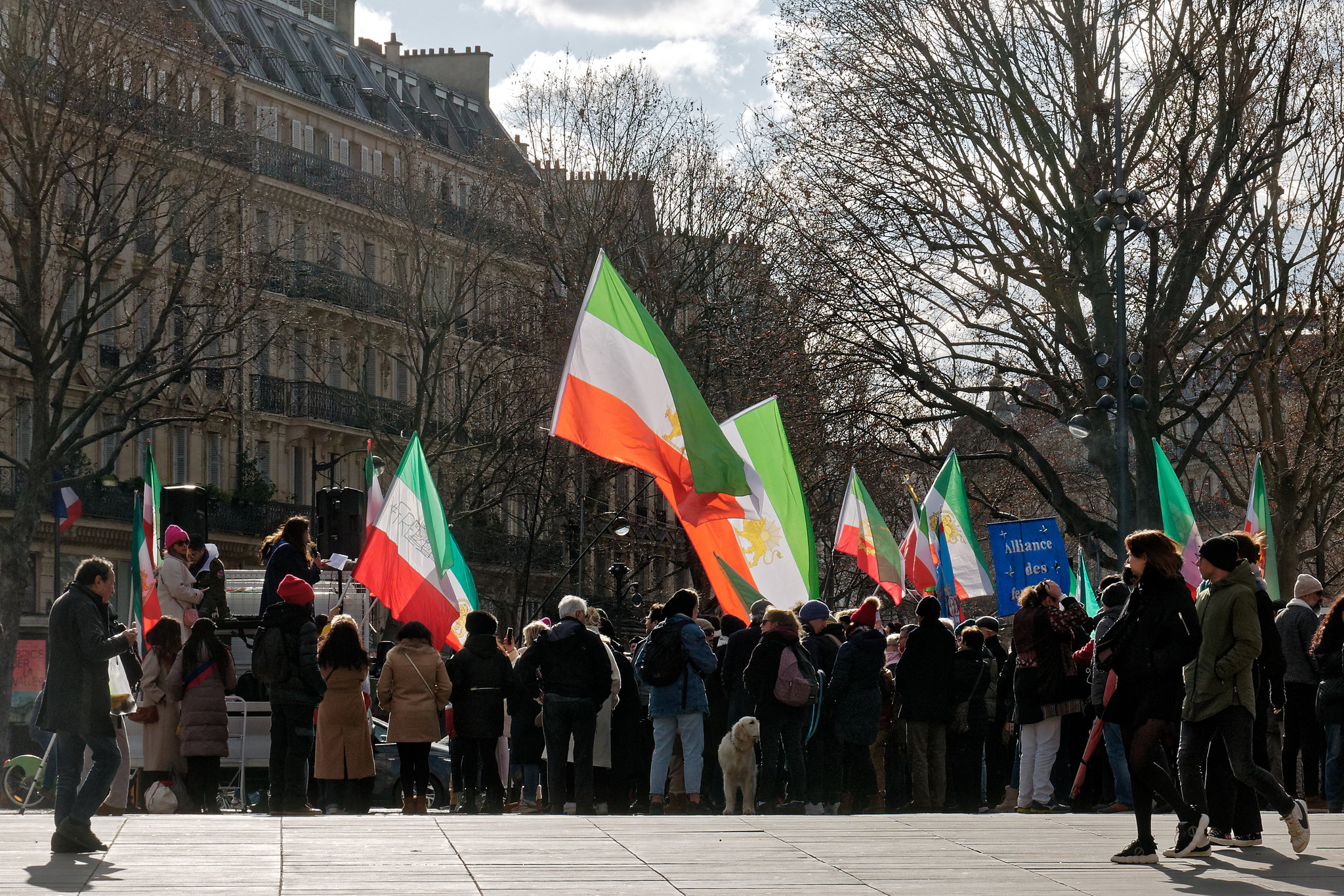 Manifestation en faveur des femmes iraniennes