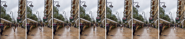 Show auf dem Passeig Esplanada d'Espanya (© Buelipix)
