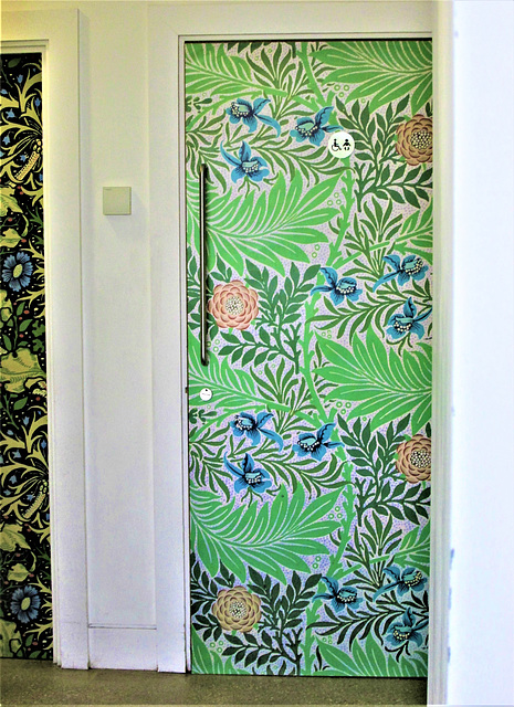 Toilet doors boast Morris designs in the new extension