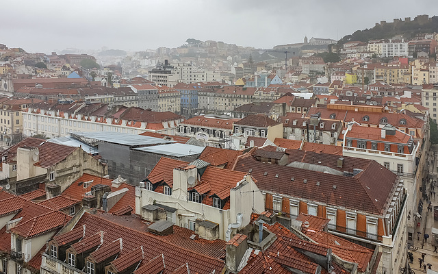 Blick nach Osten zum Castelo de São Jorge