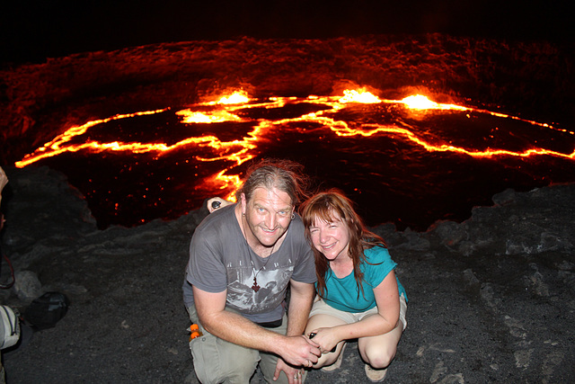 Late at Night, Erta Ale Volcano Late at Night, Erta Ale Volcano