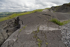 Mam Tor landslip - old A625 road