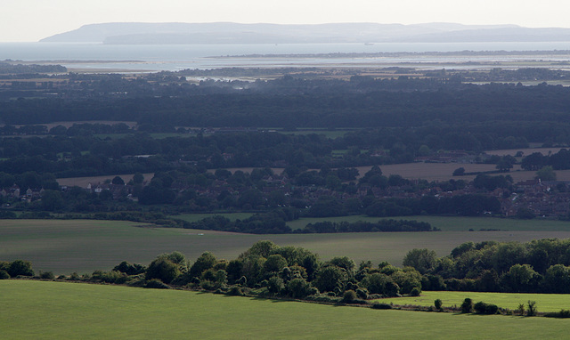 Isle of Wight on the horizon