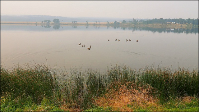 Forest Fire Smoke over Watson Lake, BC