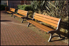 seats on the river walk