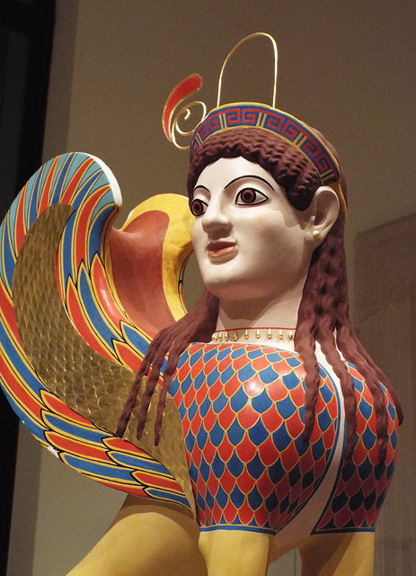 Reconstruction of a Sphinx Finial in the Metropolitan Museum of Art, December 2022