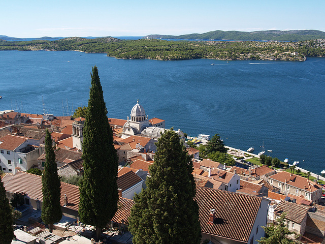 Šibenik, View to South from St.Michael Fortress Wall