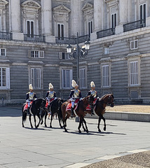 Changing the horse guard, Royal Palace Madrid 1