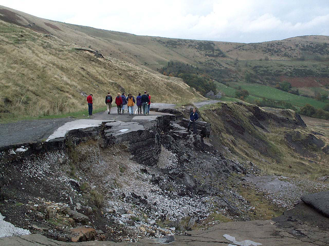 Mam Tor landslip, Derbyshire