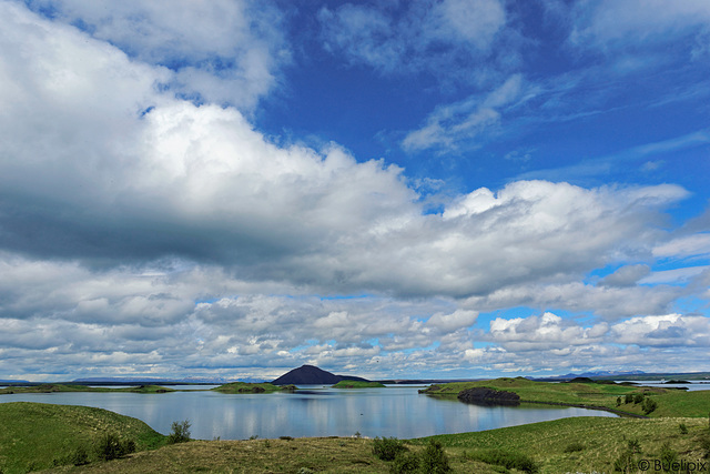 am Mývatn - P.i.P mit den Mücken; einfach 'mal in die Luft geknipst  (© Buelipix)