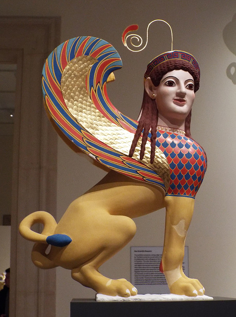 Reconstruction of a Sphinx Finial in the Metropolitan Museum of Art, December 2022