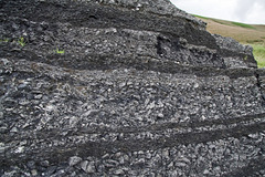 Section of the old A625 road on the Mam Tor landslip, Derbyshire