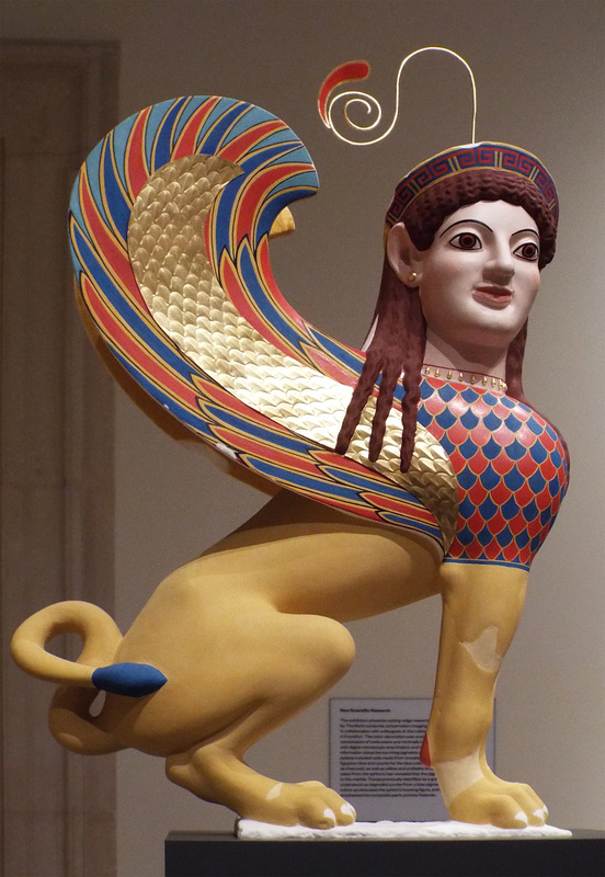 Reconstruction of a Sphinx Finial in the Metropolitan Museum of Art, December 2022