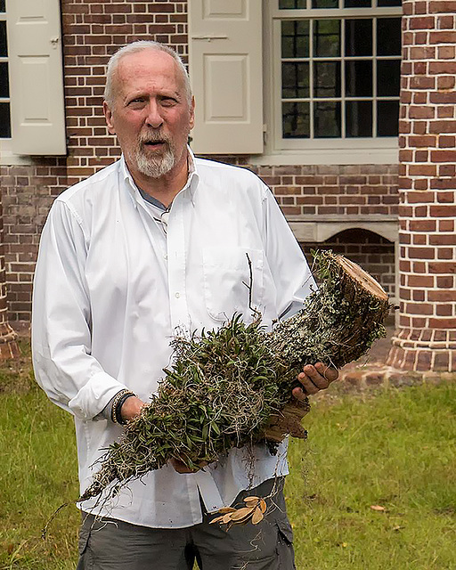 Jim and rescued orchid