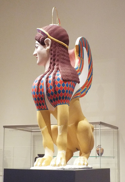 Reconstruction of a Sphinx Finial in the Metropolitan Museum of Art, December 2022