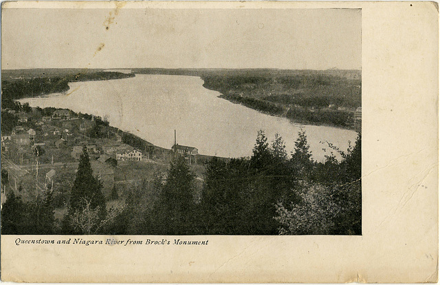 6130. Queenstown and Niagara River from Brock's Monument