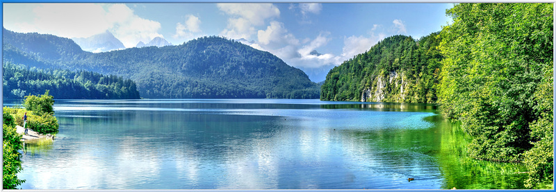 Der Alpsee. Hohenschwangau. König Ludwig II. ©UdoSm