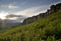 Stanage sunset