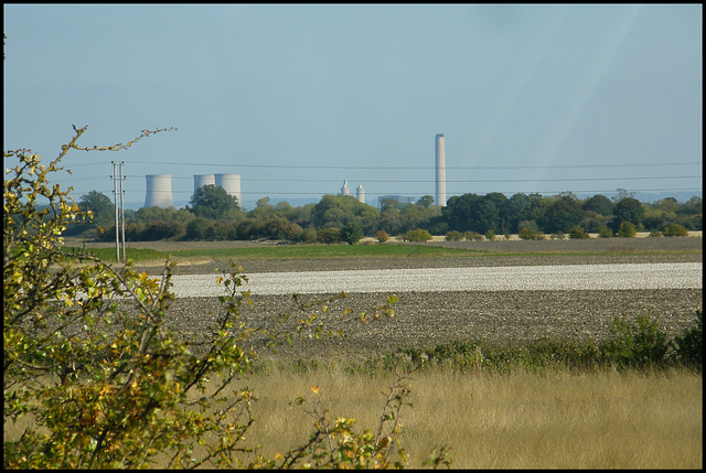 distant Didcot chimney