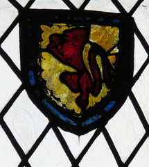 berry pomeroy church, devon  , c15 glass  heraldry (1)