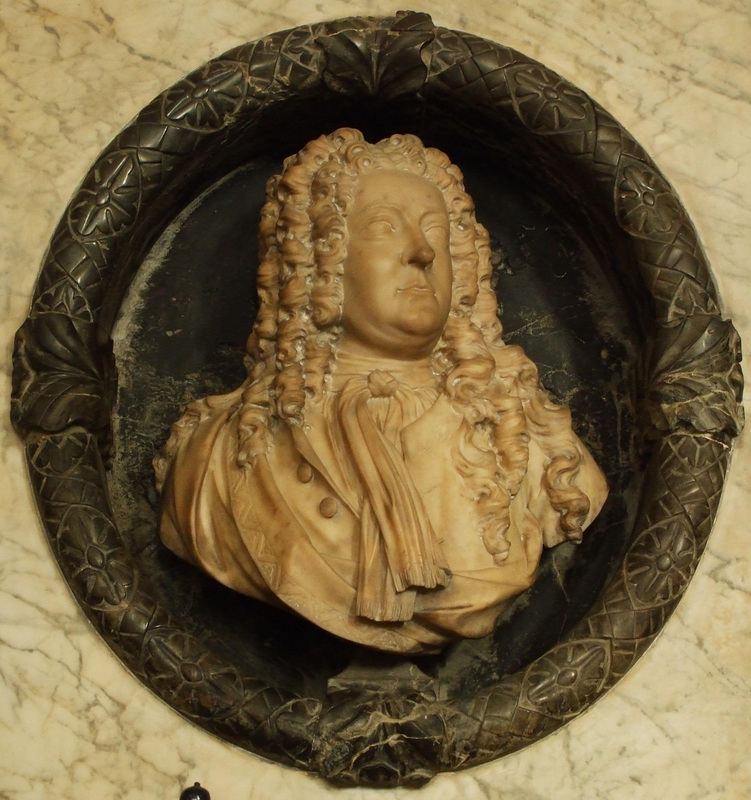 Derby: Cathedral (All Saints), monument to Thomas Chambers (d. 1726) and his wife (d. 1735) 2012-12-10